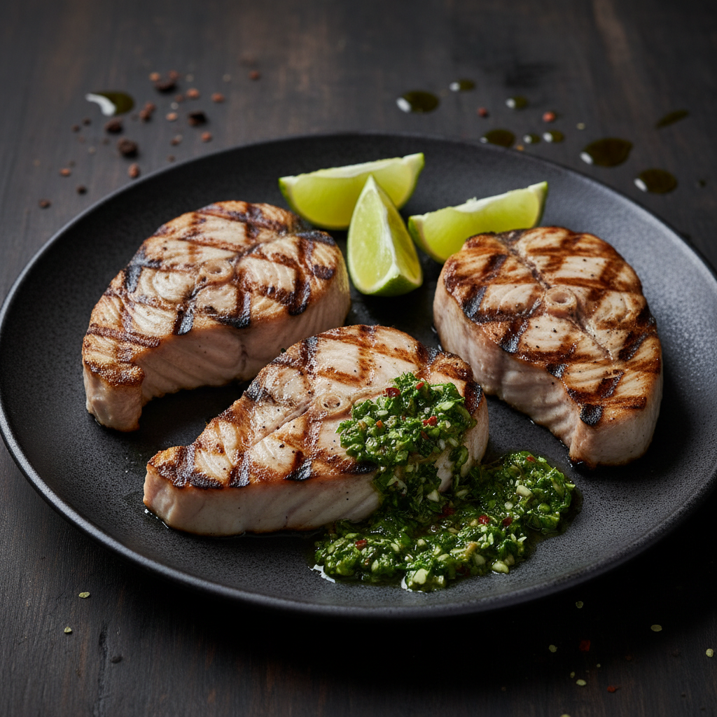 Grilled Dogfish Steaks