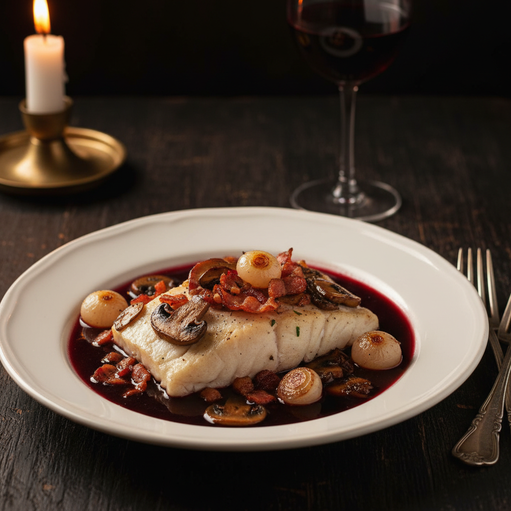 Red Wine Poached Saumonette