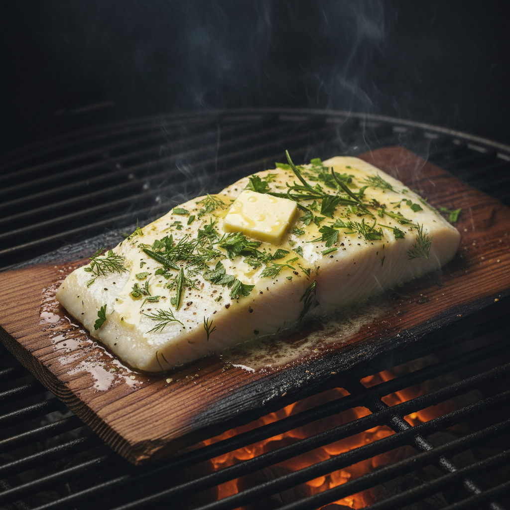 Cedar Plank Halibut