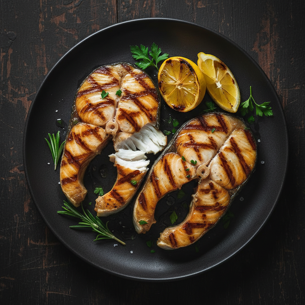 Grilled Halibut Steaks