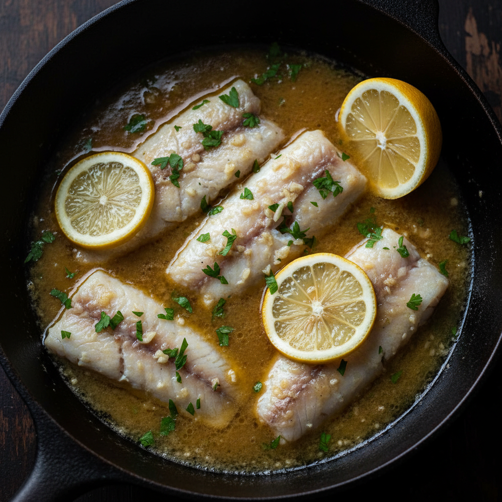 Garlic Butter Sanddabs