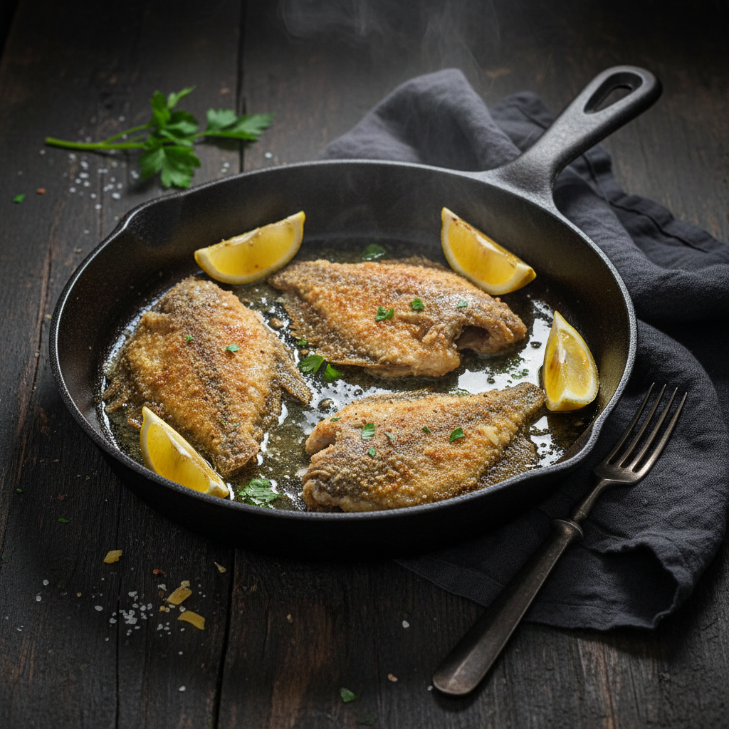 Pan-Fried Whole Sanddabs